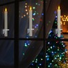 UniEasy 6Pcs Rechargeable Window Flameless Taper Candles with Remote Control
