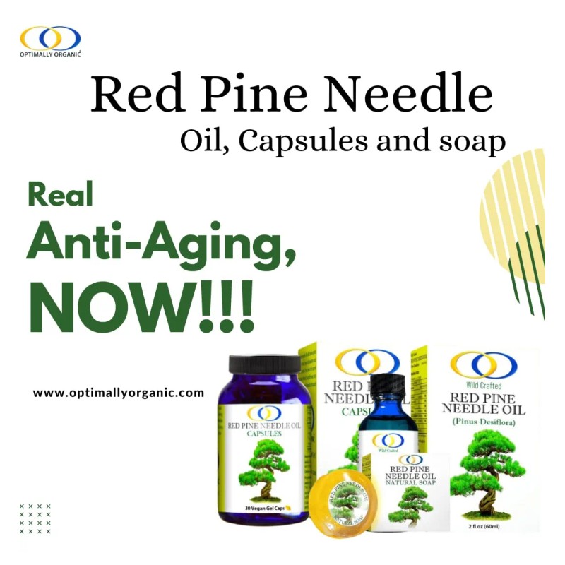 Optimally Organic Cápsulas Aceite Aguja Pino Rojo 30 Uni