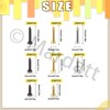 Mardatt 1600Pcs 3 Sizes Small Tiny Nails Assortment Kit, 1x6mm,
