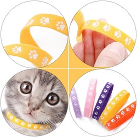 INOOMP Collar para Gato Y Collar De Mascota Decorativo De Moda Color Aleatorio 7.87 X 0.39 X 0.47 in 36 Piezas Suave Y Cómodo para Uso Diario