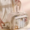 Transparent Waterproof Swim Bag & Beach Pouch for Gym & Pool Beige
