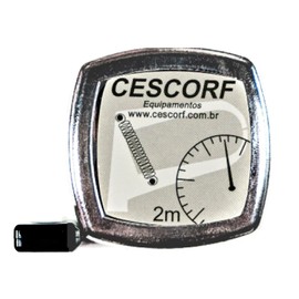 Cescorf Tape Measure, 6mm x 2m, Metric, with Blank Space Before Zero, Ideal for Dieticians, Nutritionists, Trainers