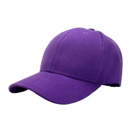 Etyepoh Baseball Cap for Men and Women, Unisex Cap Adjustable Pure Colour Baseboard Baseball Cap Hat, A-purple