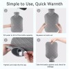 Hot Water Bottle with Soft Cover, 2L Hot Water Bag,