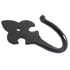 From the Anvil 33834 Fleur de LYS Coat Hook - Black