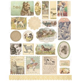 Melissa Frances Attic Treasures Stickers, Dog Gone Cute