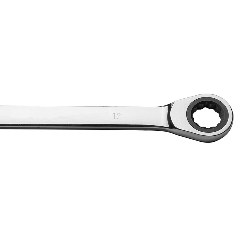 FLZOSPER 12mm Metric Ratchet Wrench,Box End Head 72-Tooth Ratcheting Combination