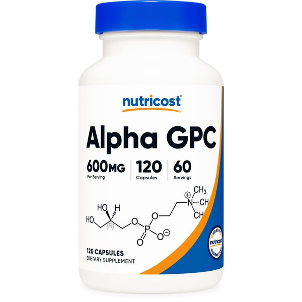 Nutricost Nutricost Alpha GPC 600mg, 120 Vegetarian Capsules - Non-GMO