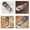 Universal Hardware Oval Pull Finger Recessed Door Handle Recessed Flush