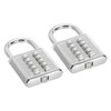 PATIKIL 10 Digit Button Combination Padlock, 2 Pack 5 Position