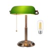 LINNMON Bankers Desk Lamp, Green Retro Lamp, Vintage Lamp with