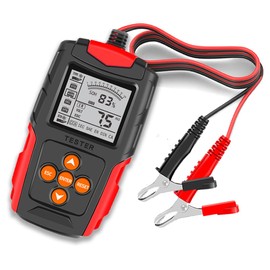 Foxwer Analizador digital de diagnóstico de salud automotriz analizador de batería automático 12 V 24 V CCA probador de batería probador de carga probador de capacidad de batería para húmedo/gel/SLA/inundado/EFB/plomo-ácido/AGM/STD