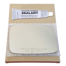 Mirror Glass Replacement + Silicone Adhesive for 2007-2009 Hyundai Santa Fe Passenger Side (2008 07 08 09)
