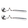 HIC Kitchen Curved Handle Honey Spoon, 18/8 Stainless Steel, Serve