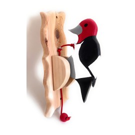 Red-headed woodpecker door knocker