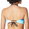 Trina Turk Bandeau Hipster Bikini Parte Superior para Mujer, Naranja/Mosaico