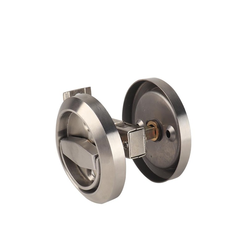 Dixiao 304 Stainless Steel Round Hidden Recessed Cup Door Lock,