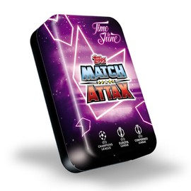 Topps Match Attax 24/25 Mega Tin 'Time to Shine' - Tin 2 - Includes 44 Match Attax Cards Plus 4 Exclusive LE's - Cole Palmer, Jude Bellingham, Alejandro Grimaldo and Federico Dimarco!