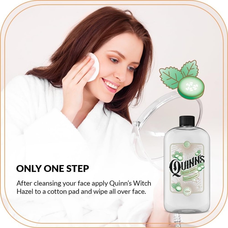 Quinn's Alcohol Free Witch Hazel with 16 oz Aloe Vera