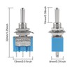 12Pcs 3 Pin Toggle Switch ON/Off/ON Mini Toggle Switch 3