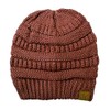 C.C Trendy Warm Chunky Soft Stretch Cable Knit Beanie Skully,