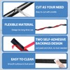 Flexible Quarter Round Trim Peel and Stick Rubber Self Adhesive