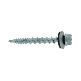 Fasteners Plus ST Fastening #10 x 1-1/2" Kwikseal Woodbinder Metal Roofing Screws Metal-to-Wood Galvanized (Pack of 250)