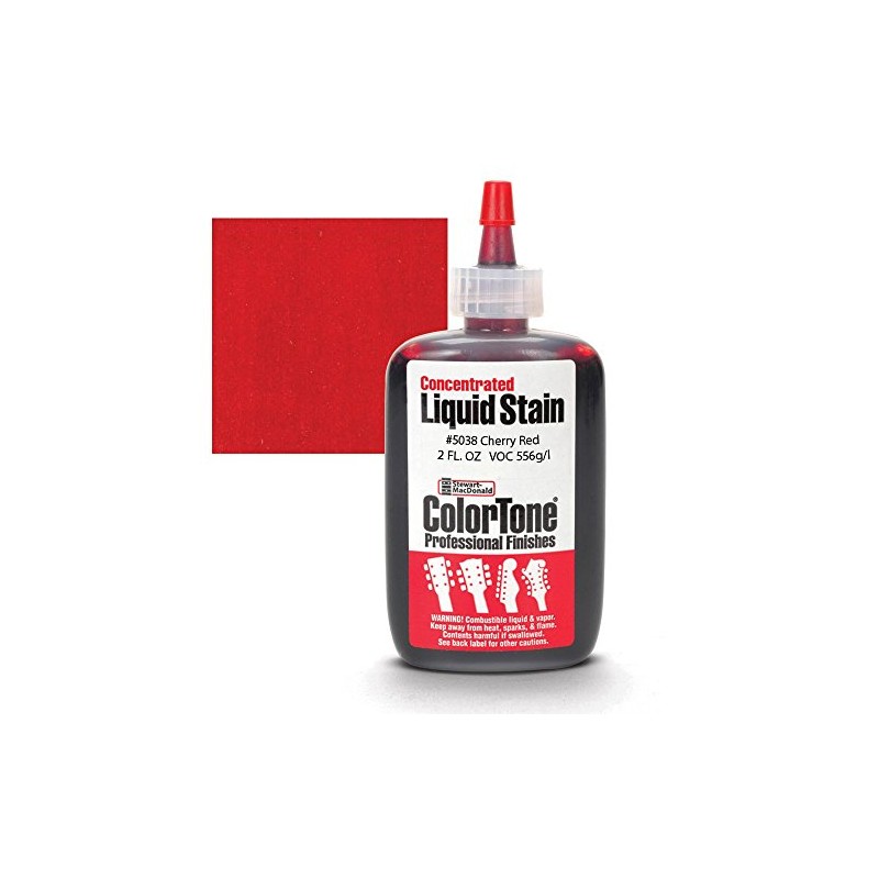 ColorTone Concentrated Liquid Stain for Stringed Instruments, Cherry Red