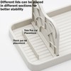 2Pcs Spoon Rest Holder,Foldable Spoon Holder for Kitchen Counter,Pot Lid