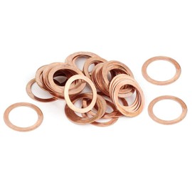 YXQ 22x27x1.5mm Copper Crush Washer Flat Ring Seal Gasket Fitting M22(24Pcs)