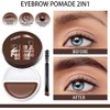Bluemega Crema de Cejas Bicolor 2 en 1 y Gel