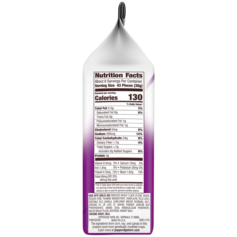 Pepperidge Farm Goldfish Pretzel Crackers, 8 oz. Bag