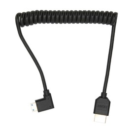 HD Multimedia Interface Cable 8K 48Gbps Right Elbow Mini HD Multimedia Interface to HD Multimedia Interface Cord
