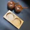 Generic Yaokingdom 2-Piece Wooden Seasoning Jar Set with Lid and