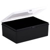 Wham Non-Compartmental 2.02 19cm Plastic Storage Box Recycled Black Clear