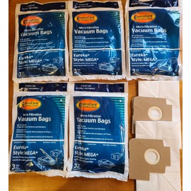 Eureka 2 Eureka & 5 Envirocare sets of 3 Vacuum Cleaner Bags, Eureka EF1 Motor Filter +