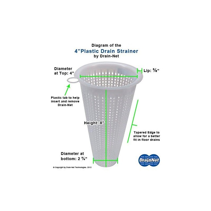 4" Plastic Mesh Drain-Net Drain Strainer