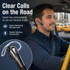 Sellwell Sliver Bluetooth Earpiece with Mic, Mono Wireless Headset, 30H