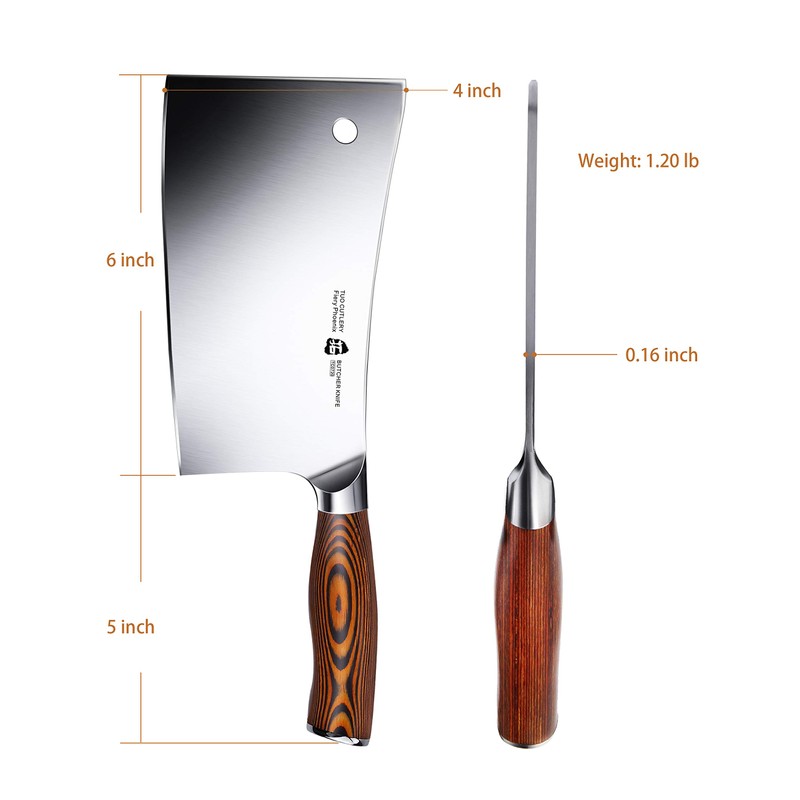 TUO Meat Cleaver - Heavy Duty Meat Chopper - High