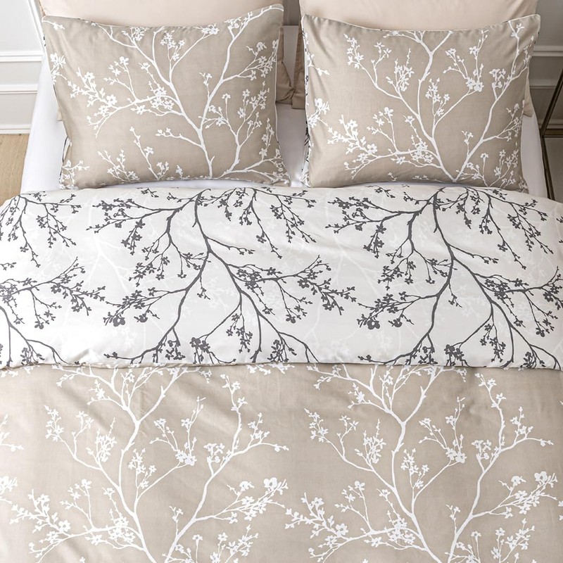 Tokokimo Double Duvet Cover Set - Spring Bedding Sets Reversible,
