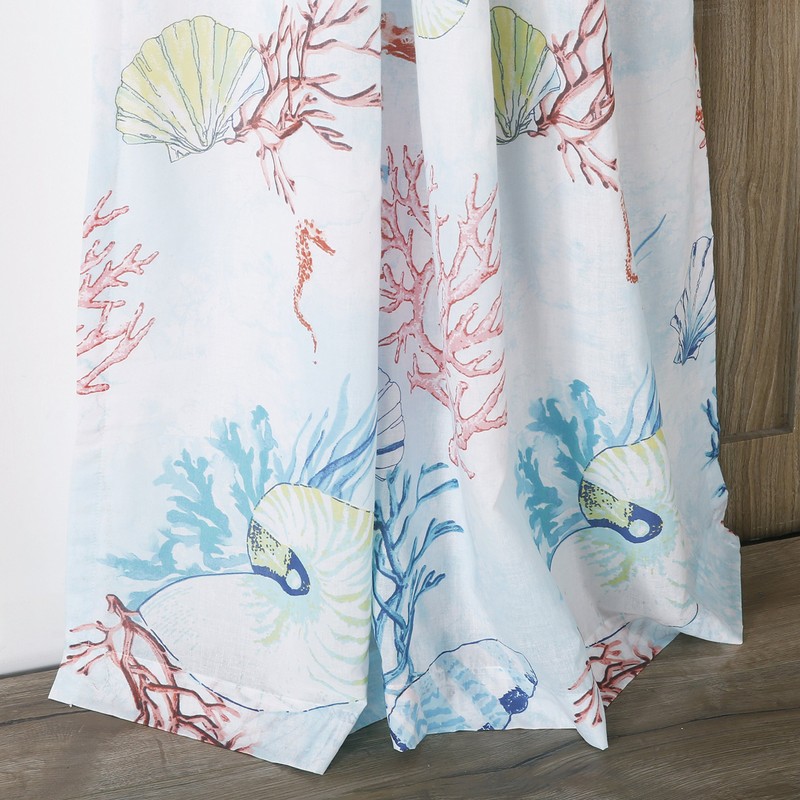 Barefoot Bungalow Sarasota Curtain Panel Pair, 84", Multicolor