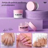 Kit profesional Morovan de uñas acrílicas con luz U V