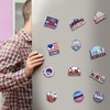 Konohan 12 Pcs Boston Magnets for Refrigerator Metal USA Fridge