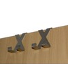 all-around24® 4 x Door Hooks in X-Shape Stainless Steel Towel