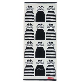 Marushin Lisa Larson 6805015100 Face Towel, Lisa Larson, Monochrome, Lisa Larson, Nordic, Stylish, Brand, Face Towel, Bath Towel, Long, Cotton