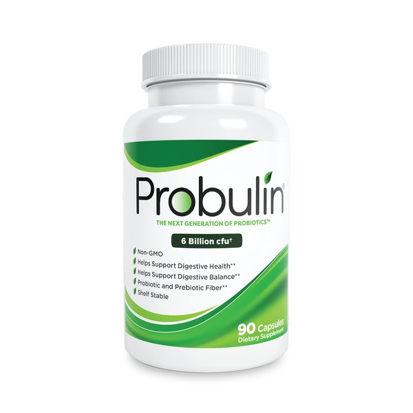 Probulin Original Formula Probiotic for Digestive Support, 6 Billion CFU, 90 Capsules