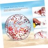 FELTECHELECTR Sequin Beach Ball Inflatable Glitter Ball for Summer Pool