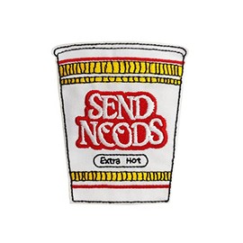 ROCKAPATCH Send Noods Funny Meme Embroidered Iron On Patch