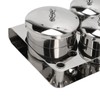 Stainless Steel Nail Powder Holder Thickening Sturdy Dustproof Smooth Surface