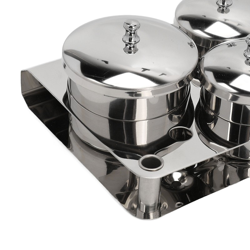 Stainless Steel Nail Powder Holder Thickening Sturdy Dustproof Smooth Surface